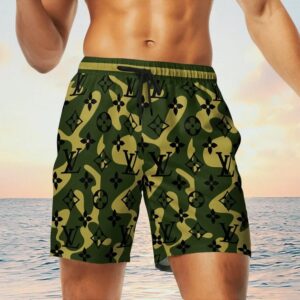 LV Camouflage  Brand Logo Premium Fashion Shorts For Men Hot 2024 PEAa400004