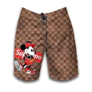LV Mickey  Brand Logo Premium Fashion Shorts For Men Hot 2024 PEAa400008