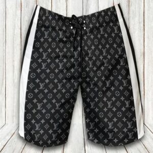 LV Black Fashion Logo  Brand Shorts For Men Hot 2024 PEAa400016