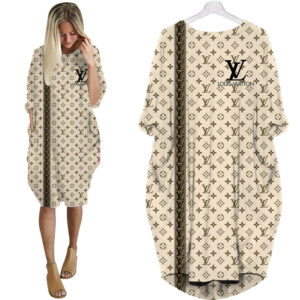 LV Hot Limited Batwing Pocket Dress For Women 2025 PM00147