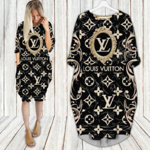 LV Hot Limited Batwing Pocket Dress For Women 2025 PM00161