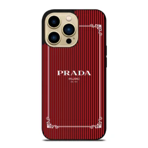 PRADA LOGO RED STRIPE iPhone Case Cover M2312056