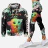 Personalized baby yoda hoodie leggings adults men women kids star wars clothes gifts for fans ht 15 111 Hoodie Leggings Set-PM00347