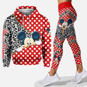 Personalized mickey mouse hoodie leggings for men women kids 50th anniversary disney world gifts shirt clothing ht 141 Hoodie Leggings Set-PM00354