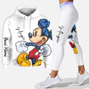 Personalized mickey mouse hoodie leggings for men women kids 50th anniversary disney world gifts shirt clothing ht 152 Hoodie Leggings Set-PM00323