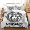 Best Versa.ce Black Logo In White Background Bedding Set