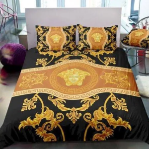 Versa.ce Royal Golden Logo Most Comfortable Bedding Set PEA134548(1)