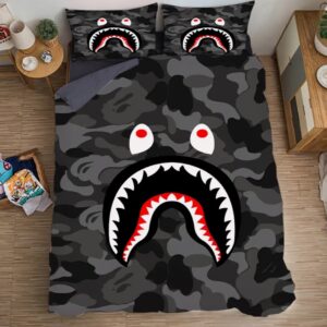 Supreme Bape Black Luxury Brand Bedding Set LVT00035