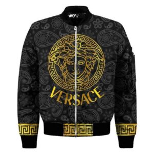 Limited Versa.ce Bomber Jacket Luxury Brand Unisex  Gift TH743