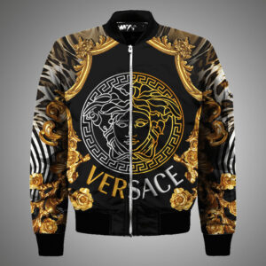 Limited Versa.ce Bomber Jacket Luxury Brand Unisex  Gift TH746