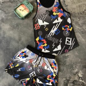 Fendi Luxury Summer Tracksuit For Men DN26210358