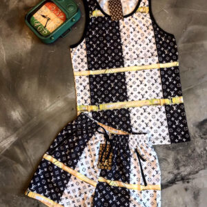 Louis Vuitton Luxury Summer Tracksuit For Men DN26210377