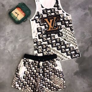 Louis Vuitton Luxury Summer Tracksuit For Men DN26210379