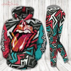 The rolling stones rock band hoodie leggings clothing clothes outfit for women ht 182 Hoodie Leggings Set-PM00310