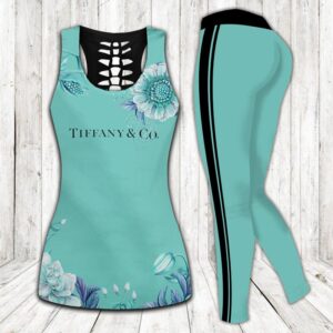 Tiffany & co. tank top leggings luxury brand clothing outfit gym for women hot 2023-PM00304