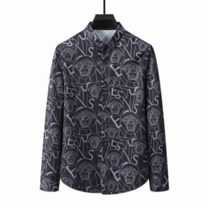 Limited Versa.ce Long Sleeve Button Shirt for Men Hot 2025 V6917S