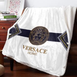 Versace Logo Fashion Luxury Brand Premium Blanket Fleece Home Decor LVT00212