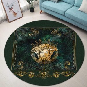 Versace Medusa Luxury Brand Round Rug Carpet Home Decor LVT00429