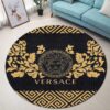 Versace Medusa Pattern Luxury Brand Round Rug Carpet Home Decor LVT00426