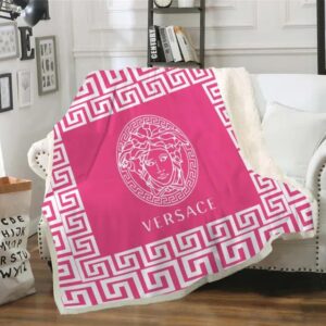 Versace White Fashion Luxury Brand Blanket Fleece Comfortable Blanket LVT00147