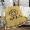 Versace Yellow Fashion Luxury Brand Blanket Fleece Comfortable Blanket LVT00149