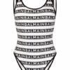 White Swimsuit Balmain-PM00518