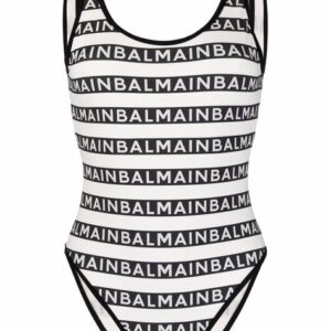 White Swimsuit Balmain-PM00518