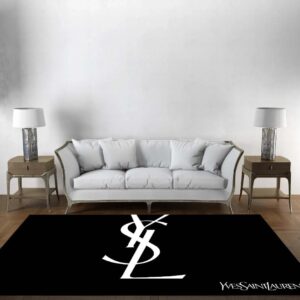 Yves Saint Laurent Fashion Logo Limited Edition Luxury Brand Rug Carpet Home Decor LVT00358