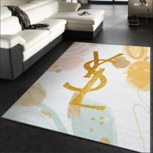 Yves Saint Laurent Fashion Logo Limited Edition Luxury Brand Rug Carpet Home Decor  LVT00359