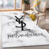 Yves Saint Laurent Fashion Logo Limited Edition Luxury Brand Rug Carpet Home Decor  LVT00361