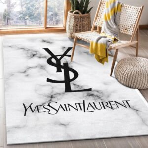 Yves Saint Laurent Fashion Logo Limited Edition Luxury Brand Rug Carpet Home Decor  LVT00361