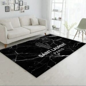 Yves Saint Laurent Fashion Logo Limited Edition Luxury Brand Rug Carpet Home Decor  LVT00363
