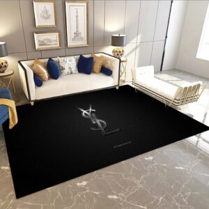 Yves Saint Laurent Fashion Logo Limited Edition Luxury Brand Rug Carpet Home Decor  LVT00364