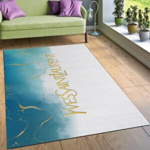 Yves Saint Laurent Fashion Logo Limited Luxury Brand Rug Carpet Home Decor  LVT00352