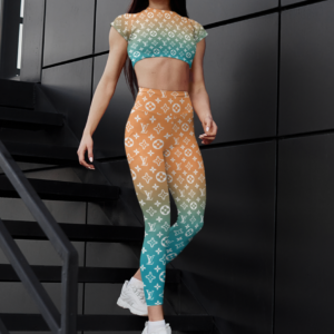 2025 Louis Vuitton Sportwear Combo Crop Top and Legging For Women - DN9200604