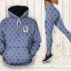 Louis Vuitton Blue 3D Hoodie Leggings Set LV Gift HN