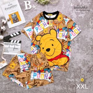 Pooh LV T-Shirt & Short combo M0405012