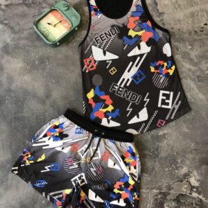 Combo Fendi Tank top and short pants hot brand for summer hot 2025 DN26210358
