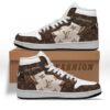 LV white brown high air jordan sneakers hot 2026 PEA1017