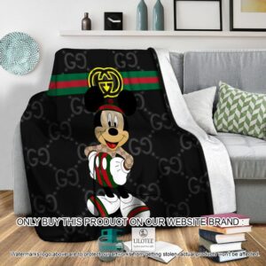 Gucci Mickey Mouse Blue Blanket – LIMITED EDITION