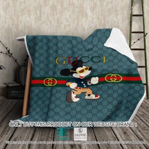 Gucci Mickey Mouse Blue Blanket – LIMITED EDITION