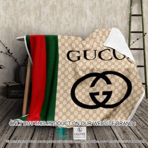 Gucci Paris Brown Stripes Blanket – LIMITED EDITION
