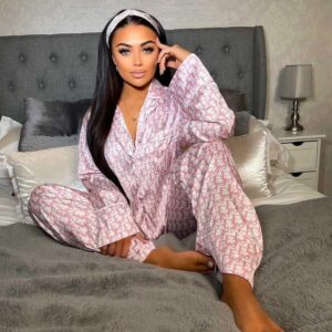 Dior Monogram Allover Print Cotton Pajama Set M060101