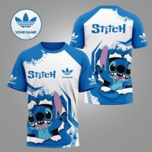 Adidas Stitch Luxury Custom Name Tshirt DN609547