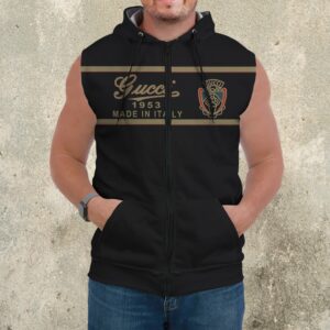 Premium Sleeveless Zip Hoodie Gucci For Men - DN930616