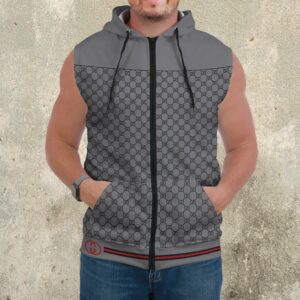 Premium Sleeveless Zip Hoodie Gucci For Men - DN930604