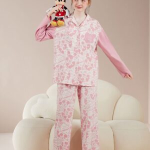 Disney Authorized Minnie Allover Print Cotton Pajama Set