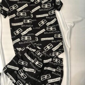 2026 Balenciaga Combo Short Sleeve Button Shirt and Short for men - DN26310500